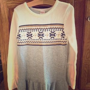 Gymboree sweater dress and matching tights